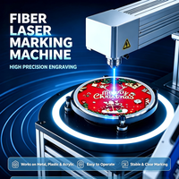 Raycus marca nueva máquina de marcado láser de fibra compatible con AI equipo de impresora de etiquetas de oreja barato etiquetas de oreja de animales lente de lámpara de escenario DXF/DWG