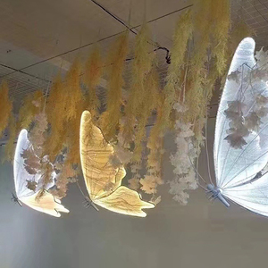 Appendere festa di nozze ornamento decorazione di illuminazione per centro commerciale lampada a diodi luce romantica <span class=keywords><strong>lampadario</strong></span> farfalla stand - Product Image 1
