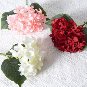 Hermosas Hojas de Hortensia de Color Macarrón Realistas y Personalizables, Flores Artificiales de Seda para Bodas, Fotografía y Eventos - Product Image 4