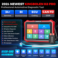 Kingbolen K8 PRO, Actualización Gratuita de por Vida, Escáner OBD2 para Todos los Sistemas, Codificación ECU para Autos de 12V, PK 892BT