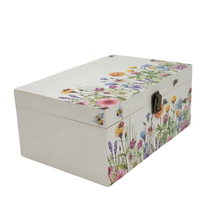 Bandeja de Servir Viettimecraft Cuadrada de MDF con Estampado Floral Ecológico, Apta para Lavavajillas y Microondas, Grado Comercial, Sin Acabado - Product Image 1
