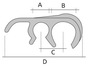Italie marque vente chaude multi-usages longue durée de vie Pfb Clips en polypropylène utilisation pour les meubles - Product Image 3