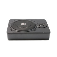 VK VK-Q102 Caisson de basses actif ultra-plat 10 pouces 600W à bobine simple pour siège de voiture, amplificateur mince sous le siège