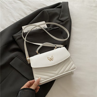 Sac bandoulière matelassé en cuir PU avec fermoir papillon, style vintage étoile, tendance automne, mode quotidienne pour femme, avec sangle réglable