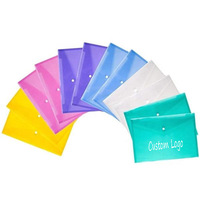 Carpeta de Archivos de Plástico Transparente A4 PVC para Documentos, Cubierta para Reportes, Regalo Publicitario con Logotipo Promocional, Artículos de Papelería Personalizados para Oficina