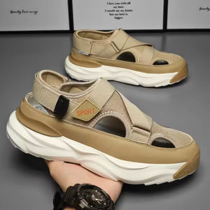 Sandalias Deportivas de Punta Cerrada para Hombre con Empeine de Tela y Suela Gruesa para Exteriores y Caminar, Zapatos de Verano para Conducir - Product Image 3