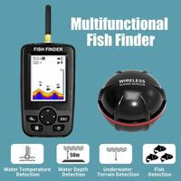 Sonar de pêche sans fil à double recharge avec écran matriciel haute définition, étanche IP68 et capteur au lithium pour une portée de détection étendue