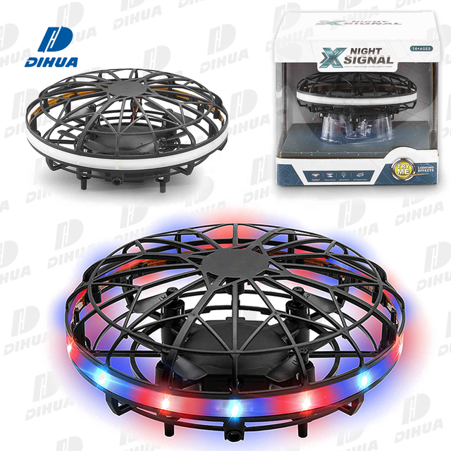 LED Hand Operated Sensor Aircraft Drone for Kids or Adults 360 Degree Flip Easy Indoor Small UFO Toy Flying Ball Drone Toy