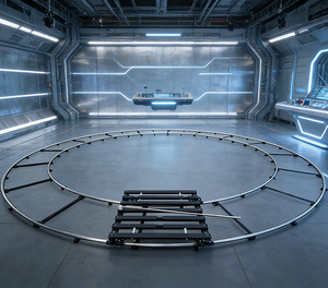 Rail de guidage incurvé en acier inoxydable léger, <span class=keywords><strong>forme</strong></span> un <span class=keywords><strong>cercle</strong></span> complet, taille de <span class=keywords><strong>cercle</strong></span> optionnelle - Product Image 1