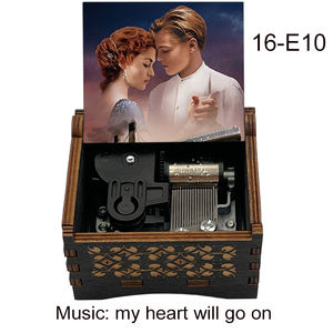 <span class=keywords><strong>Mi</strong></span> corazón irá en caja de música de madera cajas musicales antiguas caja de música de madera regalos <span class=keywords><strong>para</strong></span> amante <span class=keywords><strong>novio</strong></span> novia marido esposa - Product Image 2