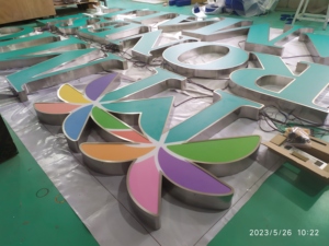 Brandnewsign ul chứng nhận tùy chỉnh dấu hiệu trong nhà Neon thư Backlit kim loại thư facelit dấu hiệu cho doanh nghiệp - Product Image 4