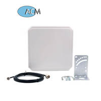 Módulo de antena integrado UHF impermeable de 902-928MHz con caja metálica 0-12M para leer lector de tarjetas RFID de etiquetas UHF