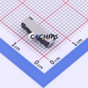 CL-SB-23A-11T Slide Switch Through hole Component THT Switch Double Pole Three Throw Rectangle Pin Header J-Lead Vertical Mount - Product Image 1