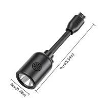 2 Linternas LED Mini Ultraligeras con Conector Tipo-C, 3 Modos, IP44 Impermeables, 5W, Luz de Emergencia para Exteriores