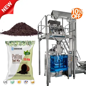 VFFS Automático 5kg 10kg 25kg Bolsa más grande Fertilizante orgánico Pesaje Máquina de embalaje Nutriente Suelo Embalaje Máquina de sellado