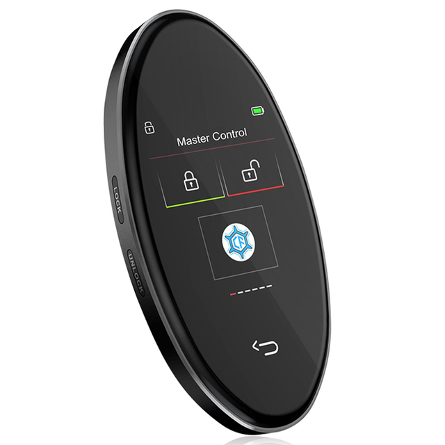 New Modified Remote Universal LCD Smart Car Key All OBD Car Alarm Comfortable Entry Keyless Auto Lock Touch Screen Start Black