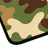 Grand tapis de souris gaming sur mesure, antidérapant en caoutchouc, tapis de bureau étendu pour clavier, bords cousus, camouflage tactique, pour PC