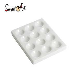 <span class=keywords><strong>Palette</strong></span> de peintures professionnelles en céramique, modèle artistique, avec motifs pour <span class=keywords><strong>aquarelle</strong></span>, couleur blanche, fournitures de peinture - Product Image 1