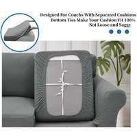 Housse de canapé extensible jacquard 4 pièces, anti-dérapante, protection de meubles, pour canapé 3 places