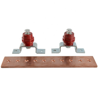 Barre de terre en cuivre durable pour applications électriques, connecteur de borne avec trous pré-perforés pour une installation facile