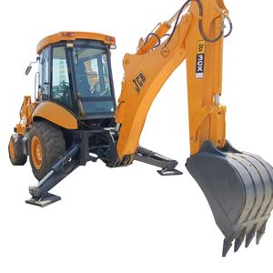 JCB 3CX, pelle rétrocaveuse d'occasion, 10 tonnes, moteur haute efficacité, boîte de vitesses, pompe Kawasaki, capacité de la benne de 3 m³, équipement de construction - Product Image 1
