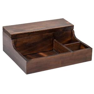 Wooden Storage <b>Box</b> Rectangle Desktop Organizer For Jewelry Watches Wallets And <b>Small</b> Items - Product Image 5