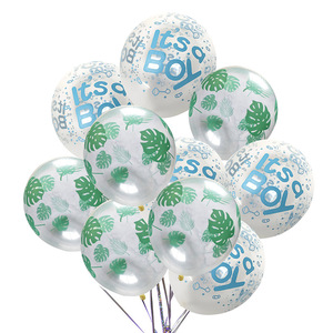 12inch bé bóng bay tắm của nó một cậu bé nó là một cô gái bóng bay cao su Giới tính tiết lộ Helium Ballon sinh nhật đảng trang trí - Product Image 3
