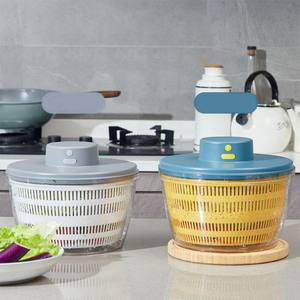 Essoreuse à salade électrique robuste en PP, capacité 4L, tambour écologique, arrêt automatique et moteur silencieux pour cuisine domestique et petites surfaces - Product Image 6