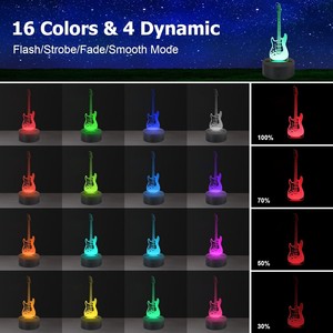 Lámpara Nocturna 3D Personalizable con Nombre, Lámpara LED de Regalo con Cambio de Color Controlado por Tacto para Regalo de <span class=keywords><strong>Cumpleaños</strong></span> o Regalo Navideño - Product Image 4