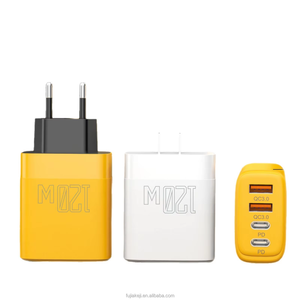 หัวชาร์จอัจฉริยะ PD120W คู่ Type-C & USB คู่ฟังก์ชั่น QC3.0 120W เอาท์พุตไฟได้รวดเร็วชาร์จโทรศัพท์มือถือได้<span class=keywords><strong>2</strong></span>พอร์ต - Product Image 1