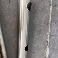 Machine de poinçonnage et de bordage automatique de tubes ronds en acier inoxydable CNC