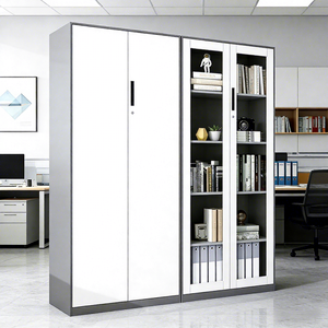 Armoire de rangement en acier de diverses tailles, armoire de présentation de dossiers de bureau durable, armoire métallique de classement - Product Image 4