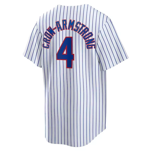 Beste kwaliteit gestikte 4 Crow-Armstrong 7 Dansby Swanson 27 Seiya Suzuki 3 Alex Bregman Amerikaans honkbaltenue - Product Image 4