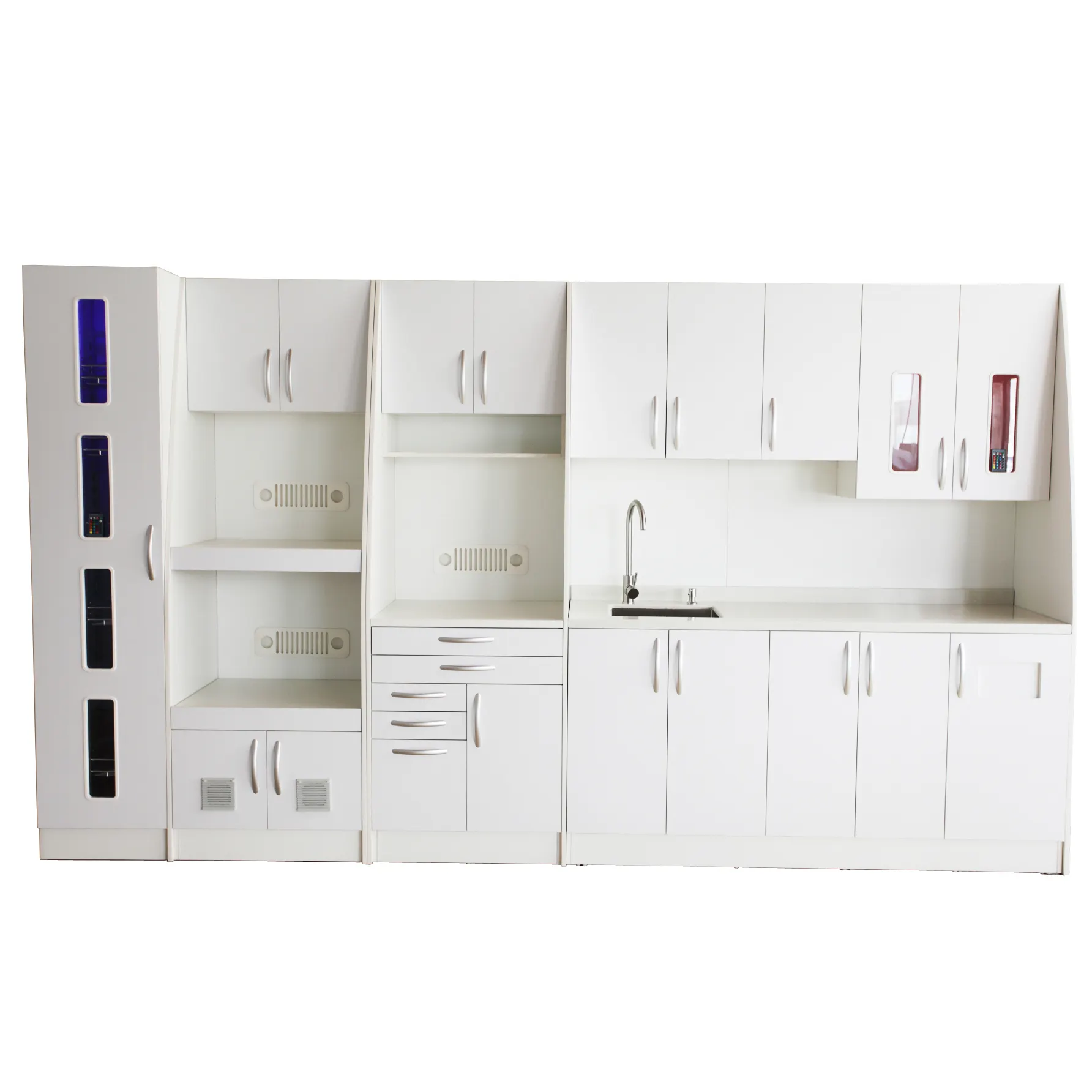 Customized medical furniture Dental clinic wall mounted storage cabinet