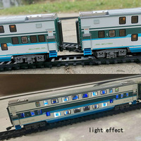 Tren de Juguete de Aleación RUIKU SS7C, Tren Eléctrico para Niños con Rieles, Juguetes de Tren de Metal para Niños, Trenes de Juguete a Escala