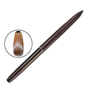 Pinceau à ongles en acrylique 100% Kolinsky, manche en bois, pour poudre acrylique, extension d'ongles, manucure en salon - Product Image 4