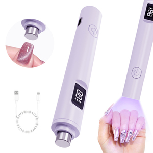 Lampe à ongles portable à <span class=keywords><strong>LED</strong></span> <span class=keywords><strong>UV</strong></span> mini rechargeable sans fil à extension rapide magnétique, lampe à ongles en gel de haute qualité à un seul doigt - Product Image 6