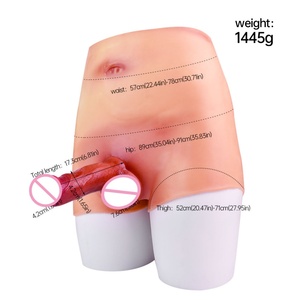 FAAK Wearable Cock Penis Silicone Pants With Solid <b>Dildo</b> Realistic Skin Pants Strecthable Female Masturbator Sex Toys for Women - Product Image 6