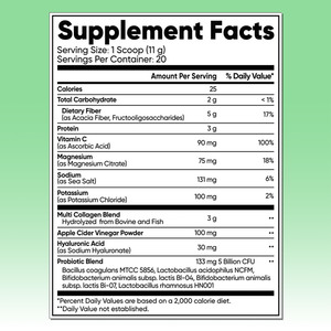 Fibra en Polvo Premium Avanzada con Vitamina C y Mezcla de Multicolágeno, Apoya la Digestión y la Regularidad, Equilibra el Microbioma Intestinal - Product Image 4