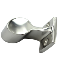 Base de poteau de garde-corps en acier inoxydable 316 de qualité marine, support de main courante résistant à l'eau salée pour transom de yacht