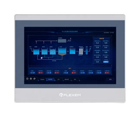 FLEXEM FE6100WE IoT HMI 10.1 "Écran tactile résistif Boîtier en plastique gris Résolution 1024x600 Interface homme-machine