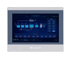 FLEXEM FE6100WE IoT HMI 10.1 "抵抗膜方式タッチスクリーングレープラスチックエンクロージャー1024x600解像度ヒューマンマシンインターフェイス