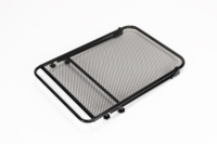 Table de camping pliante avec pieds à hauteur réglable, table d'extérieur portable en métal noir BBQ Camping Trip RV Picnic Tailgating