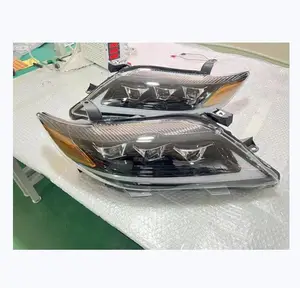 Piezas de coche Led lámpara de cabeza modificada de 3 lentes Auto faro delantero LE/SE Kit de carrocería para Toyota Camry 2007-2012 MODELO DE EE. UU.