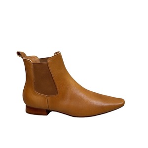 3119-08 Nouvelles bottes en cuir véritable pour femmes, automne/hiver, à talon bas, bout pointu, avec petit talon épais - Product Image 5