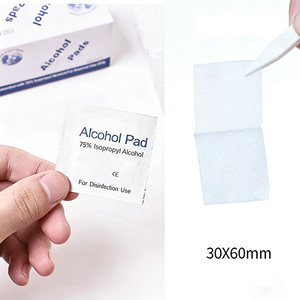 100 Toallitas Desechables con <span class=keywords><strong>Alcohol</strong></span>, 75% Etanol, Toallitas de Limpieza para la Piel Saturadas con <span class=keywords><strong>Alcohol</strong></span> Medicinal para Desinfección en el Hogar y al Aire Libre - Product Image 1