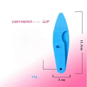 C Portable ver <span class=keywords><strong>de</strong></span> <span class=keywords><strong>terre</strong></span> couteau <span class=keywords><strong>de</strong></span> serrage Mini serrage appât vivant pince leurre souple pince outil ciseaux en plastique - Product Image 4