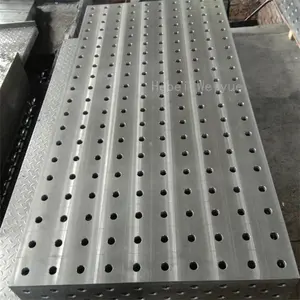 Lehimleme istasyonları için ölçüm ölçekleri ve bağlantı parçaları ile 3D esnek dökme demir çelik palamut kaynak tablası tertibatı