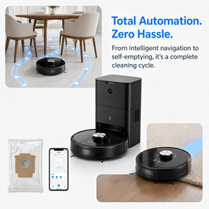 Self-Emptying LDS <b>Robot</b> <b>Vacuum</b> Cleaner with App Control, Smart Navigation for Carpets & Hard Floors - Product Image 2