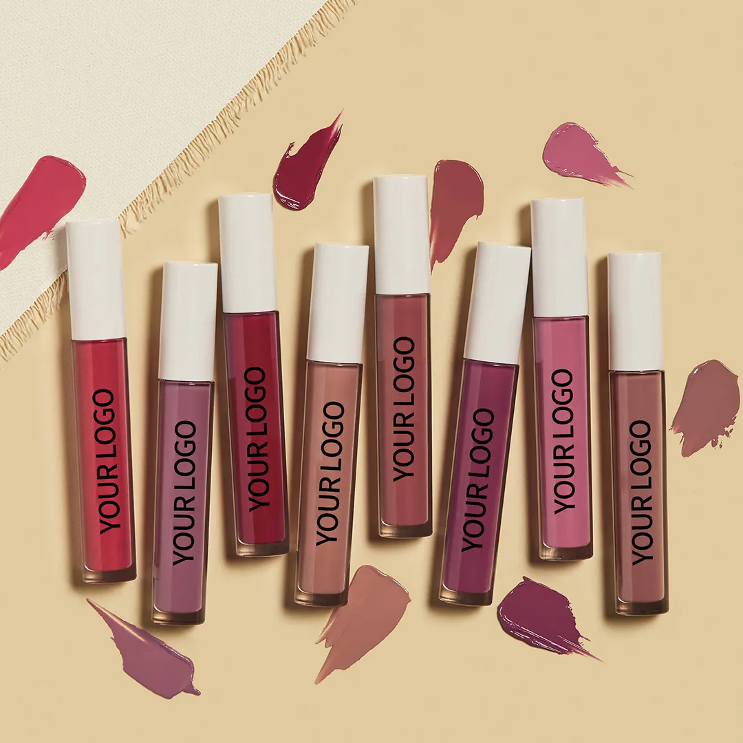 OEM Waterproof vegan make your own logo matte liquid lipstick private label custom lipstick